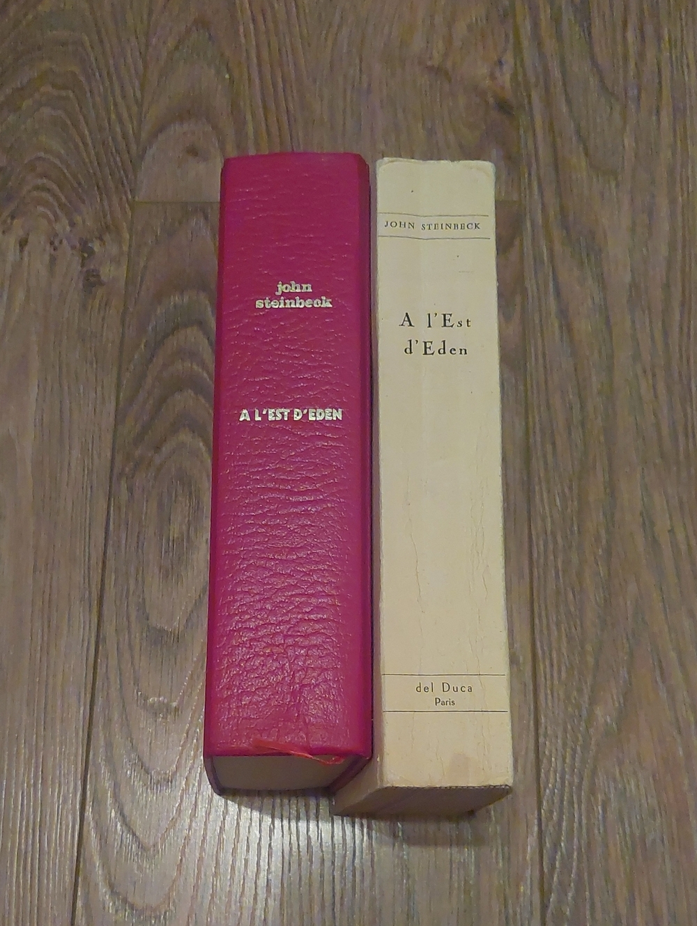 John Steinbeck A l'Est d'Eden - 1954 Et 1970 Livre Classique Lot De 2 Vintage